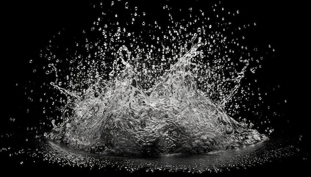 White splash water splash Generative Ai