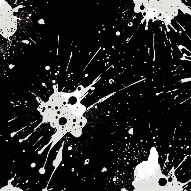 Photo white splatters on black background watercolor splash blood black background