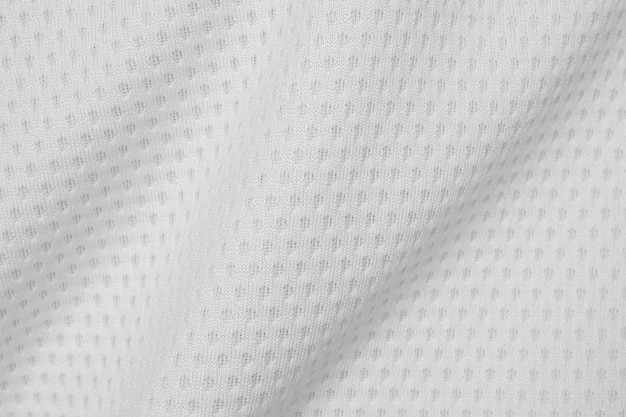 Белая спортивная одежда ткань футбольная рубашка джерси текстура фон