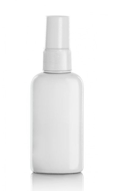 White spray bottle isolated