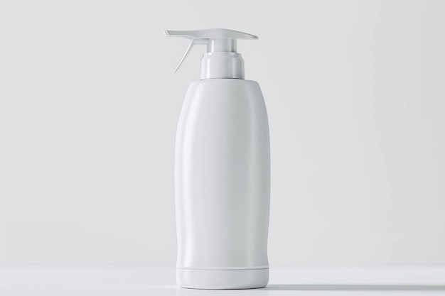 a white spray bottle on a white surface