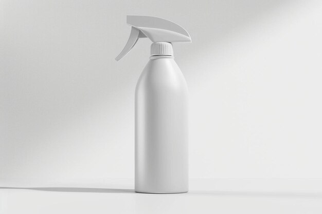 Photo a white spray bottle with a plastic cap