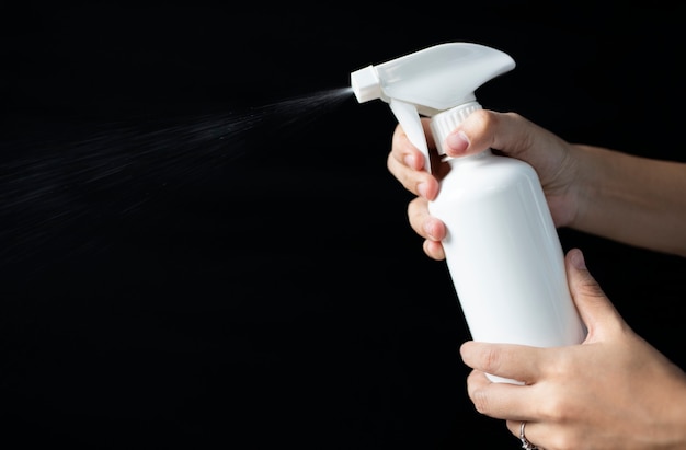 White spray bottle