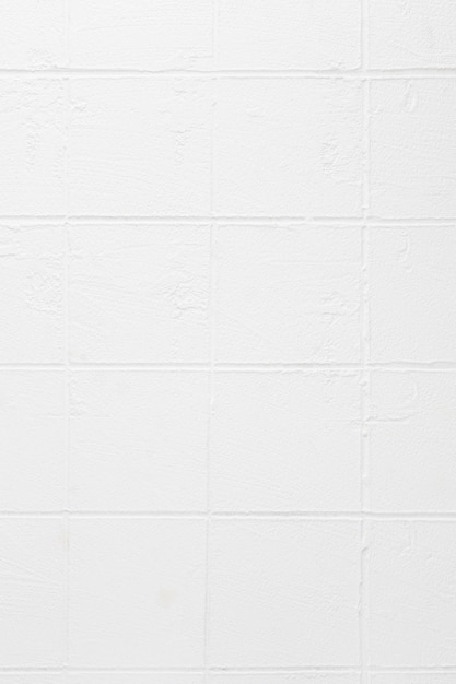 Photo white square tiles solid background