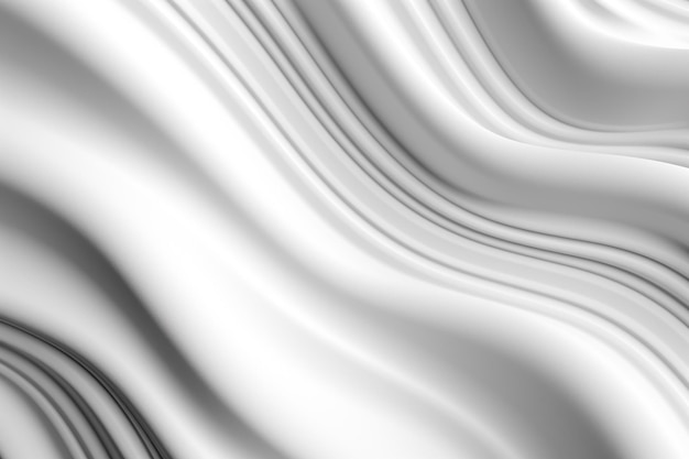 White stripe waves pattern futuristic background 3d render illustration creative ai