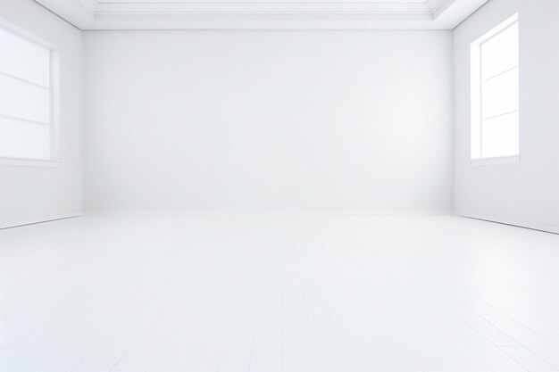 White studio empty room background