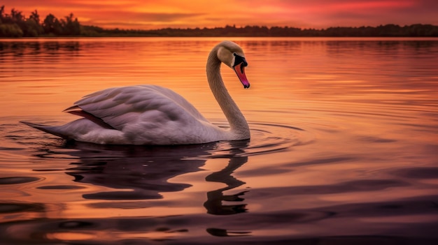 white swan