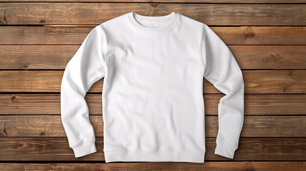 A White Sweatshirt Ready for Customization