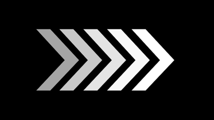 Photo white swipe forward or right pointing solid arrow icon right direction arrow black arrow forward
