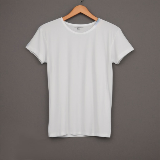 Photo white t shirt in a hanger