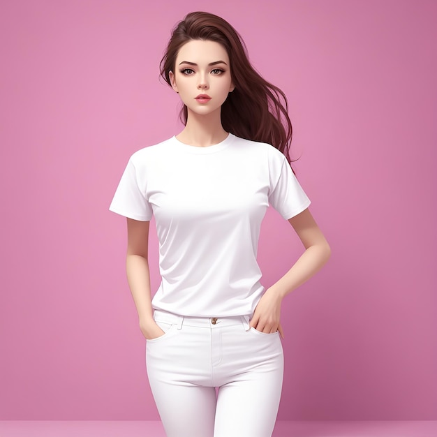 white t shirt mockup