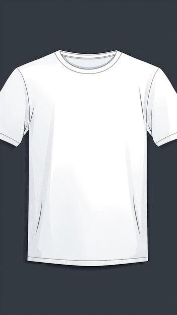 Photo white t shirt template design