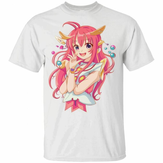 a white t shirt with anime character on it