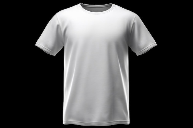 Premium AI Image | A white t - shirt with a black background.