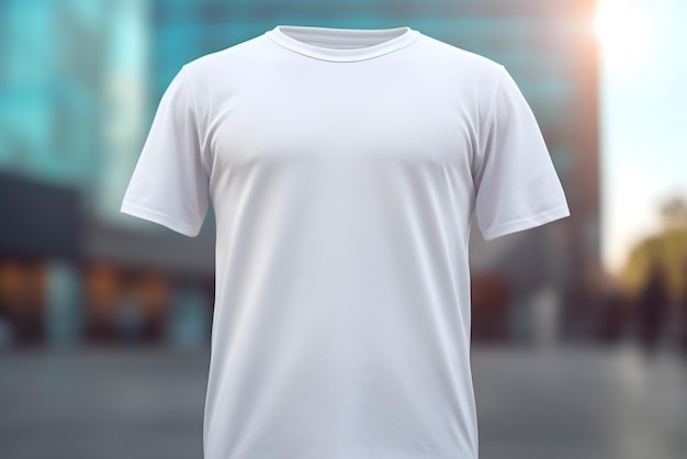 A white t - shirt with a white t - shirt that says " t - shirt ".