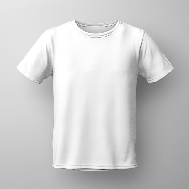 A white t - shirt with the word " t " on it