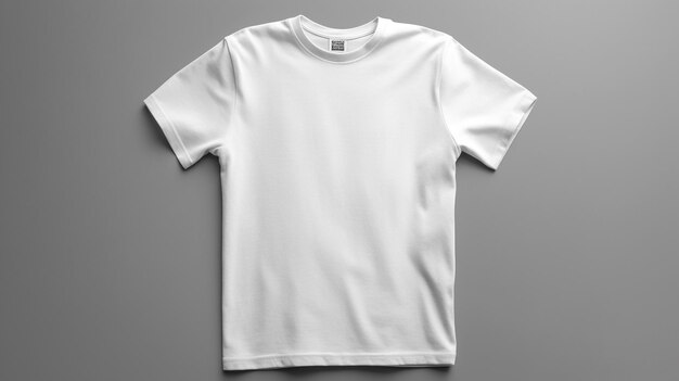 White t - shirt with the word t - shirt on it