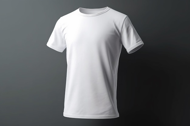 White t - shirt with the word t - shirt on it