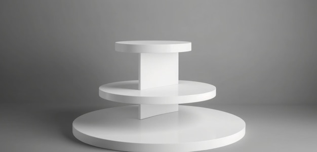 A white table with a white shelf