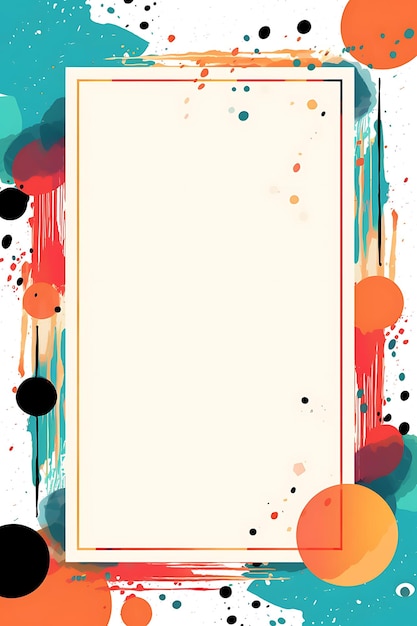 a white tablet with a colorful background and a colorful design