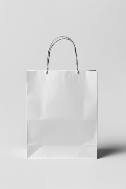 white Take Away Paper Bag mockup design isolated ai generated