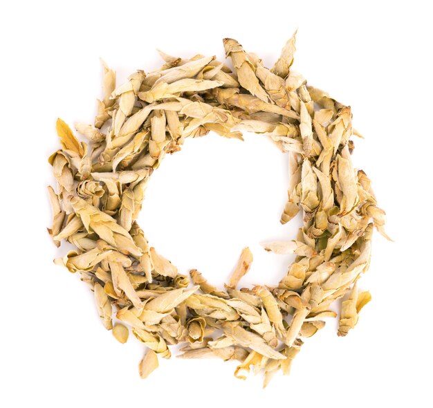 White tea isolated on a white background