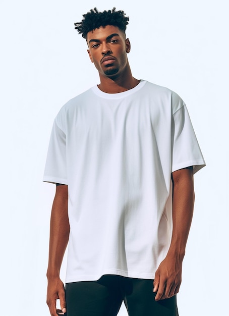 white tee blank shirt