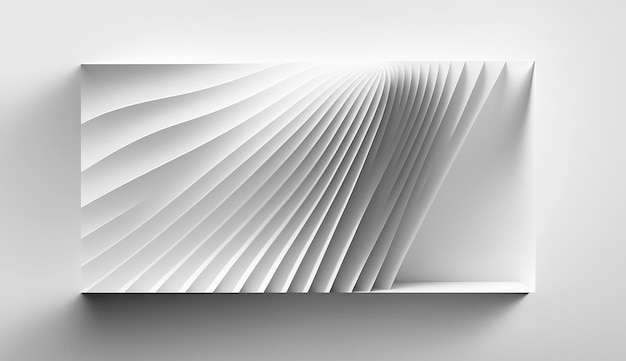 A white television screen with a curved line of lines.