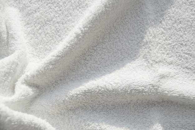 White Terry soft towel for SPA treatments