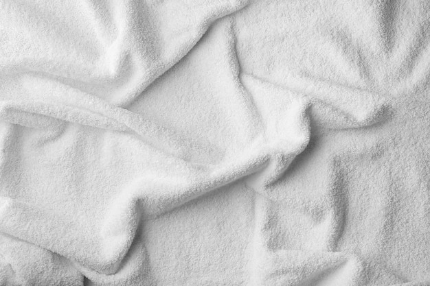 White terry towel closeup