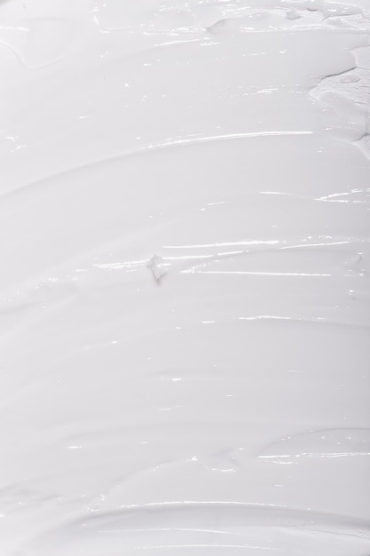 white texture of the cream closeup