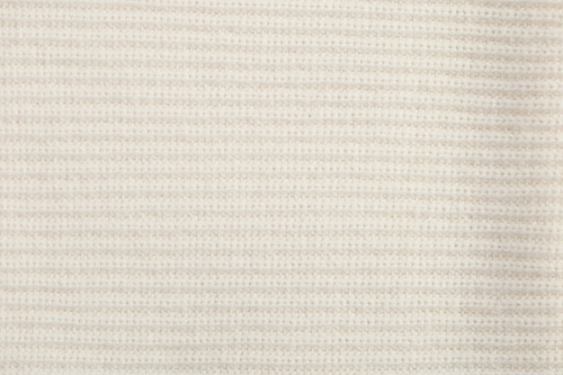 White texture wool close-up, woven cloth, knitted fabric