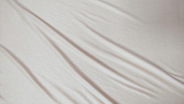 Photo white textured cotton linen wrinkled background