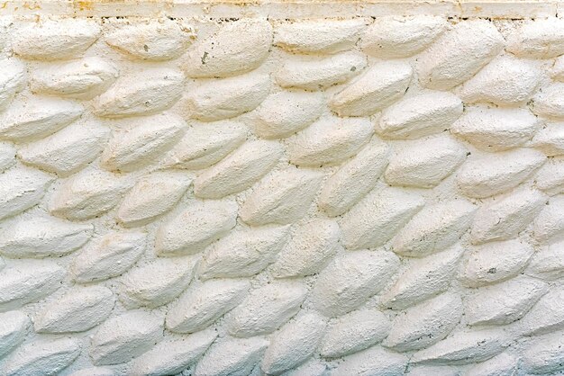 White textured plaster on the wall