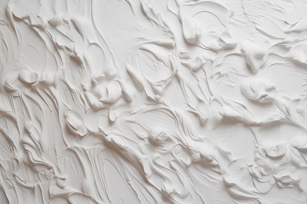 A white textured wall with a pattern of swirls and lines.