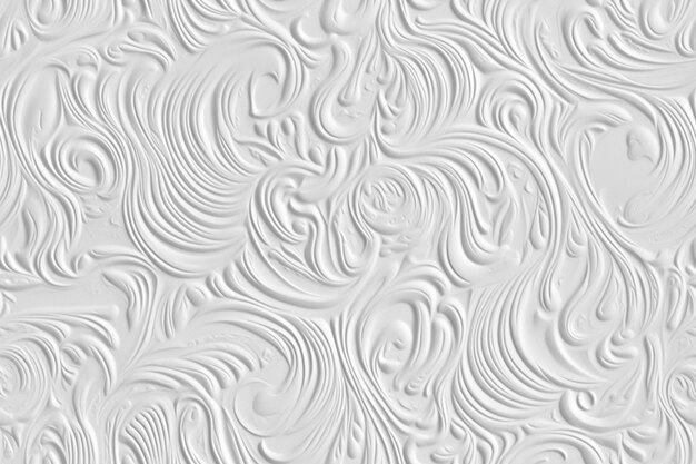 a white textured wallpaper with a pattern of swirls generative ai