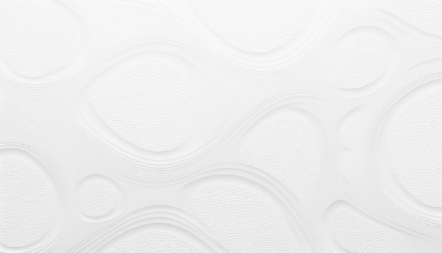 Photo a white textured wallpaper with a swirl pattern.