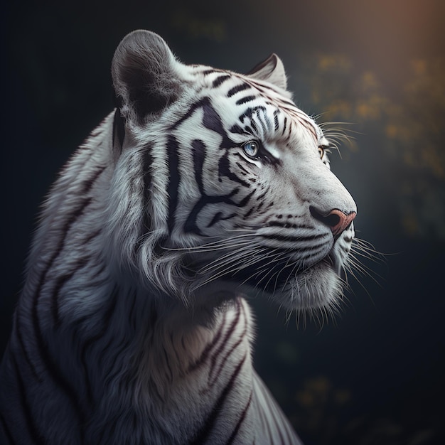 A white tiger