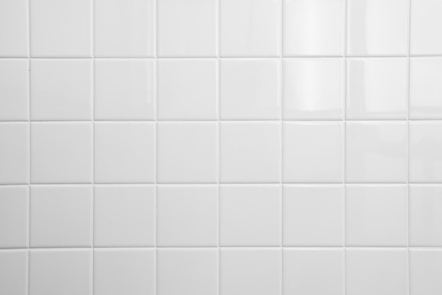 White tile background