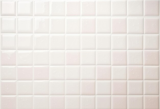 a white tiled wall with a pink tile that says  pink