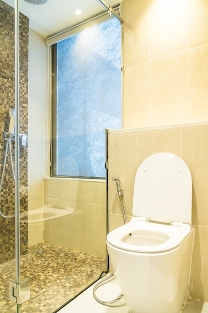 White toilet bowl seat