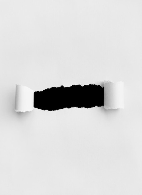 White Torn Paper Background