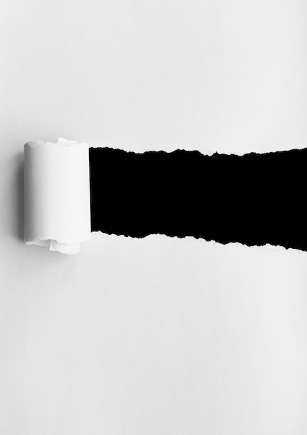 White Torn Paper Background