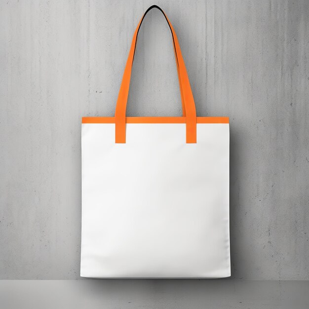 White tote bag isolated mockup generative ai