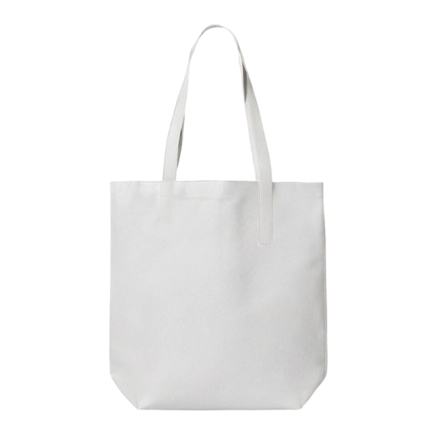 White tote bag isolated pic