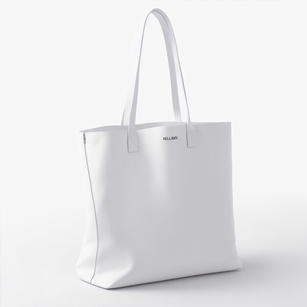 white tote bag isolated