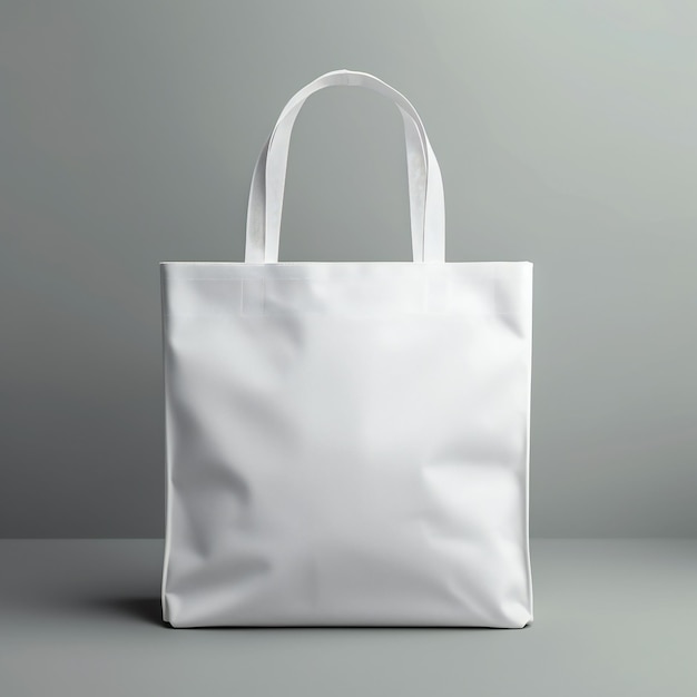 White tote bag isolated