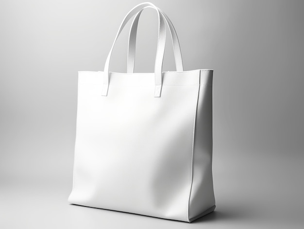 Premium AI Image | White Tote bag mockup template isolated on white ...