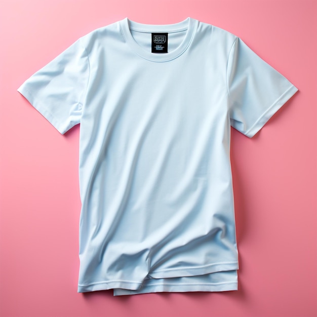 Photo white tshirt advertising space things template ai generated image