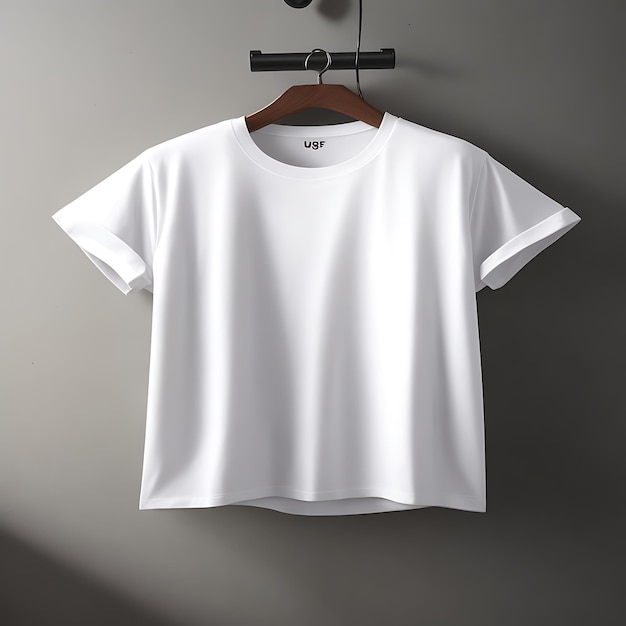 white Tshirt design mockup and grey background white tshirt mockup on hanger